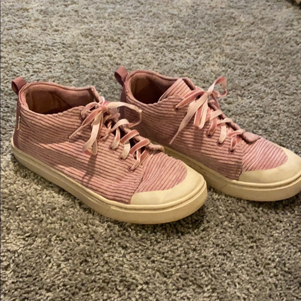pink purple toms shoes!!! size 6